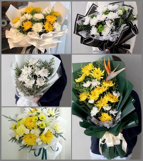 湖北咸宁市赤壁市黄盖湖镇白事花束代送